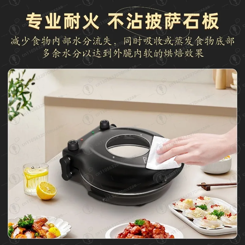 2025 New Pizza Maker Electric Griddle - Multi-function Home Pizza Oven Griller Breakfast Cooking Appliance