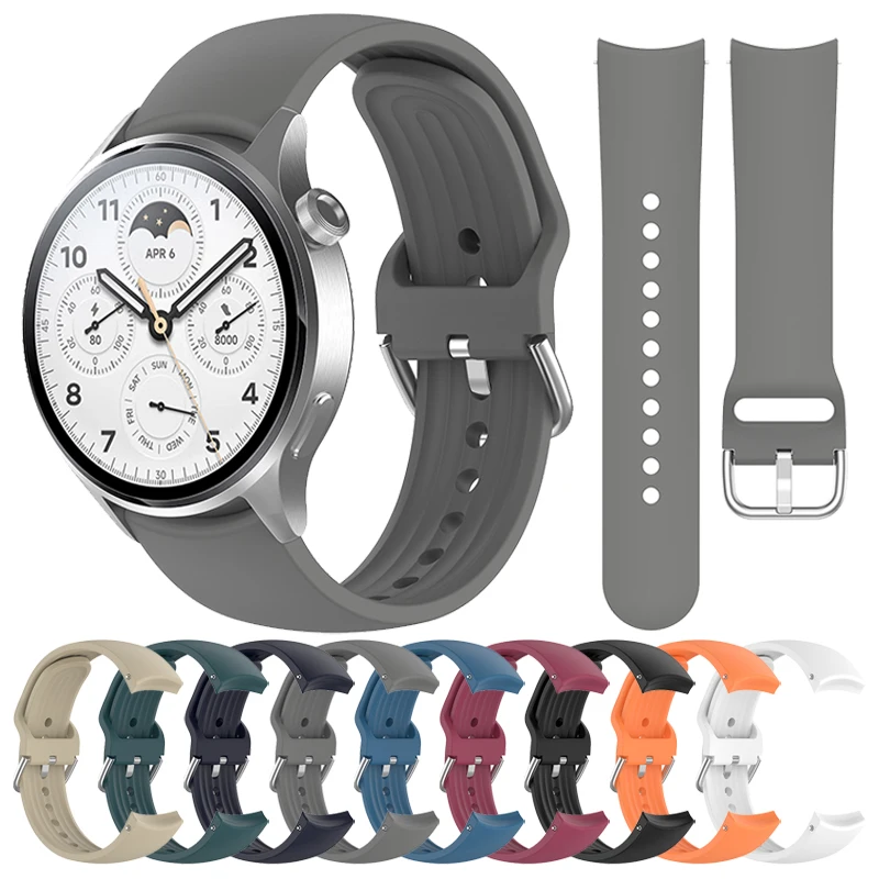 Cinturino terminale curvo da 22mm per xiaomi watch S1 pro/active/mi watch cinturino in Silicone per HUAWEI WATCH 3 Pro new/GT 2 46MM/Amazfit GTR 4 3