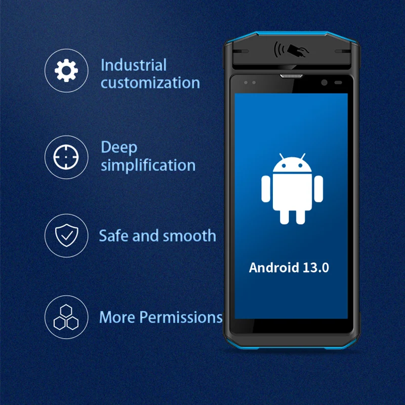 Rugged 5.5 Inch Handheld PDA Android 13 Data Collectors Industrial Logoistic Smart Phone NFC Barcode Rugged Pdas