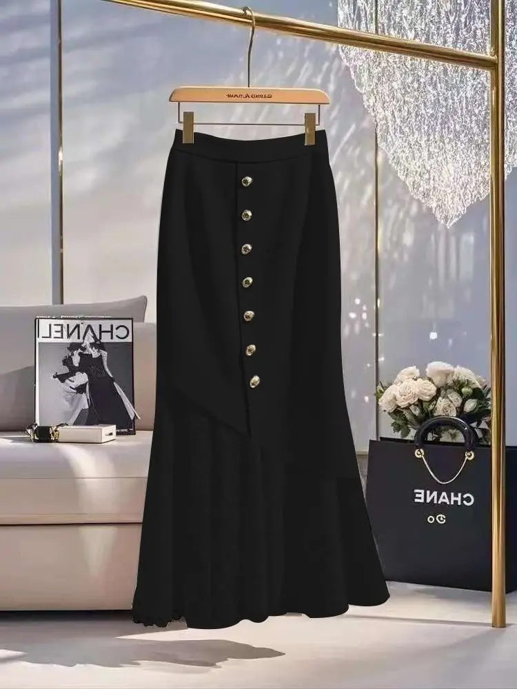 ฤดูใบไม้ผลิใหม่ลูกไม้ Patchwork กระโปรงผู้หญิงแฟชั่นเอวสูงเดี่ยว A-Line ห่อสะโพก Elegant กระโปรง Party Jupe เสื้อผ้า