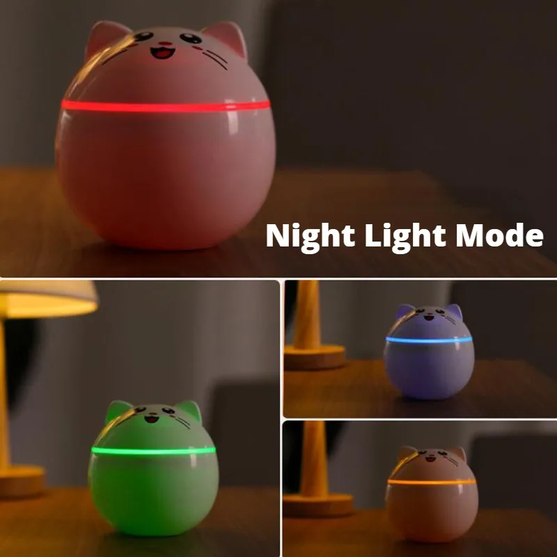 

Увлажнитель воздуха Cute Lucky Cat, мини-маленький USB-увлажнитель для дома, офиса, автомобиля, беременных женщин, молодых детей, бесшумный большой спрей, автомобильный освежитель воздуха