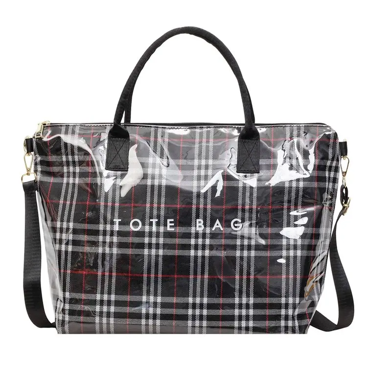 

2026 New Plaid Large Capacity Tote Bag, Designer-inspired Adjustable Shoulder Bag, Chic for Women Daily Use Tote Bags for Women