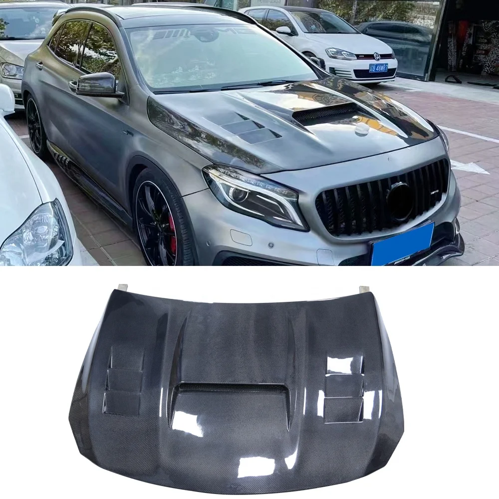 Best Selling  Carbon Fiber Engine Hood For Mercedes Benz GLA45 hood Bonnet 2014~2017