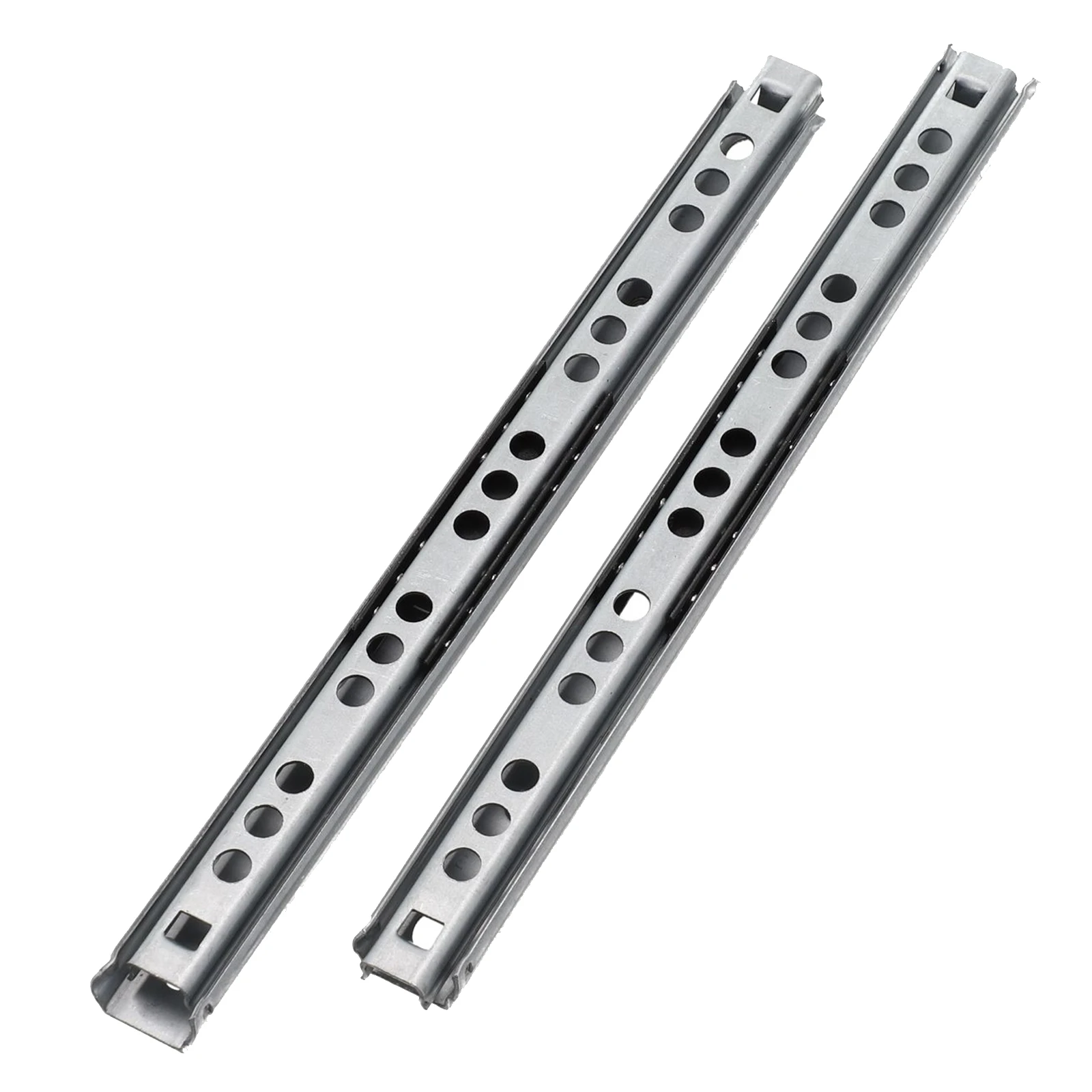 2 Pack High Quality Steel Galvanized Kitchen Cabinet Drawer Slides Furniture Rails Fully Telescopic Parts 8/10/12/16 Inch