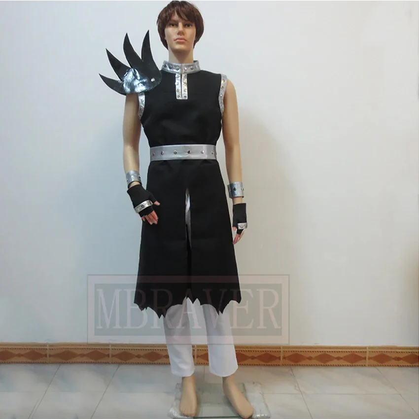 

Dragon Slayer Gajeel Redfox Cos Christmas Party Halloween Uniform Outfit Cosplay Costume Customize Any Size