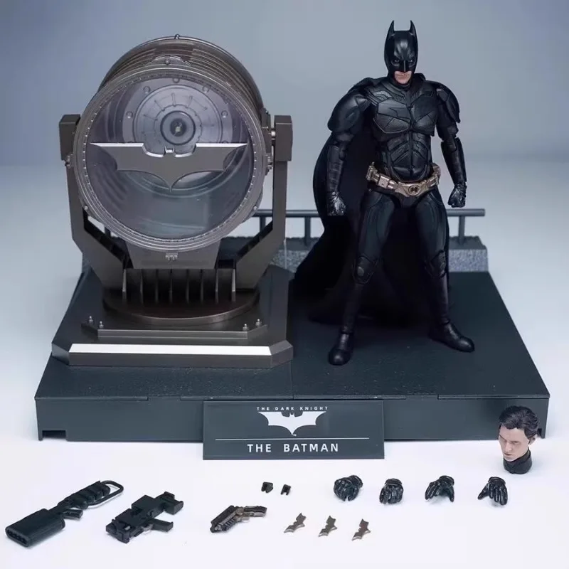 

Batman Genuine Dark Knight Action Figure Standard Edition with Searchlight 1/12 Assembling Model Collect Ornaments Birthday Gift