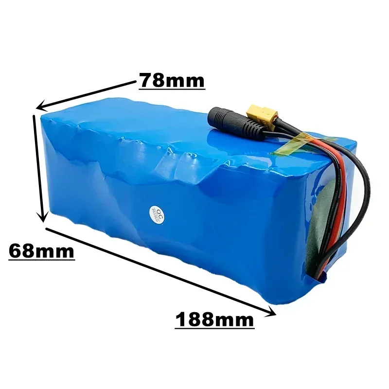 Imagem -03 - Bateria com Ficha Bms 10s4p 100ah 1000w Xt60 ou t Adequada para Motocicletas Bicicletas Elétricas e Scooters 36v