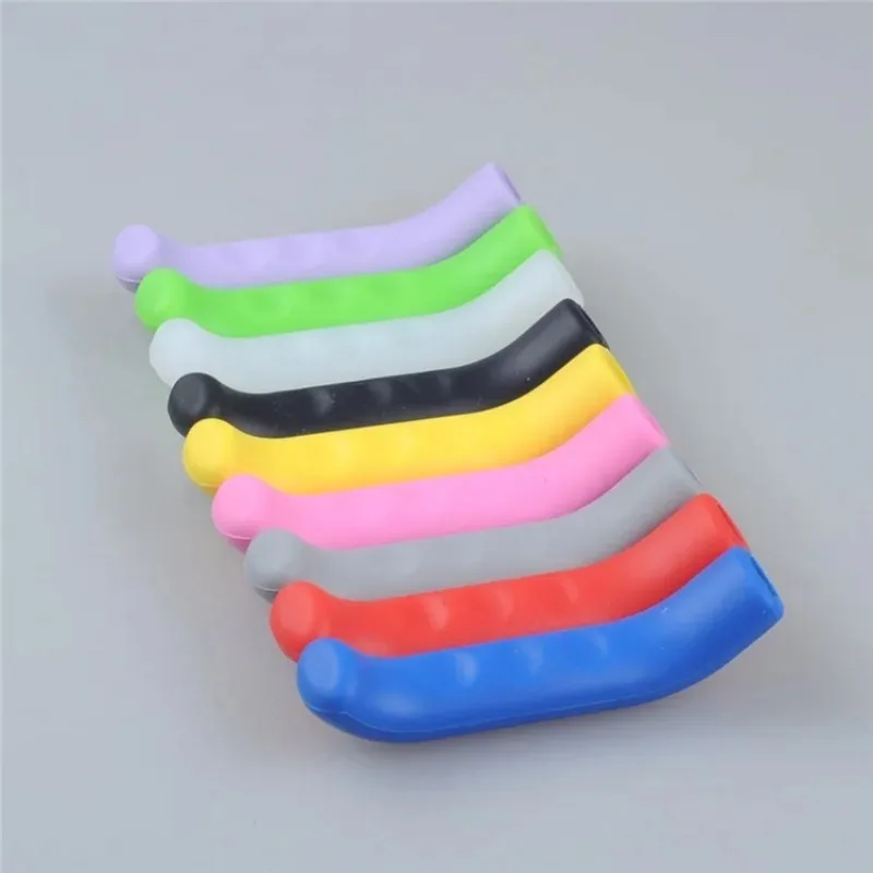 2pcs/set Colorful Silicone Anti-slip Mountain Bike Brake Grips MTB Bike Brake Handle Protective Cover Bicycle Grips Bike Parts