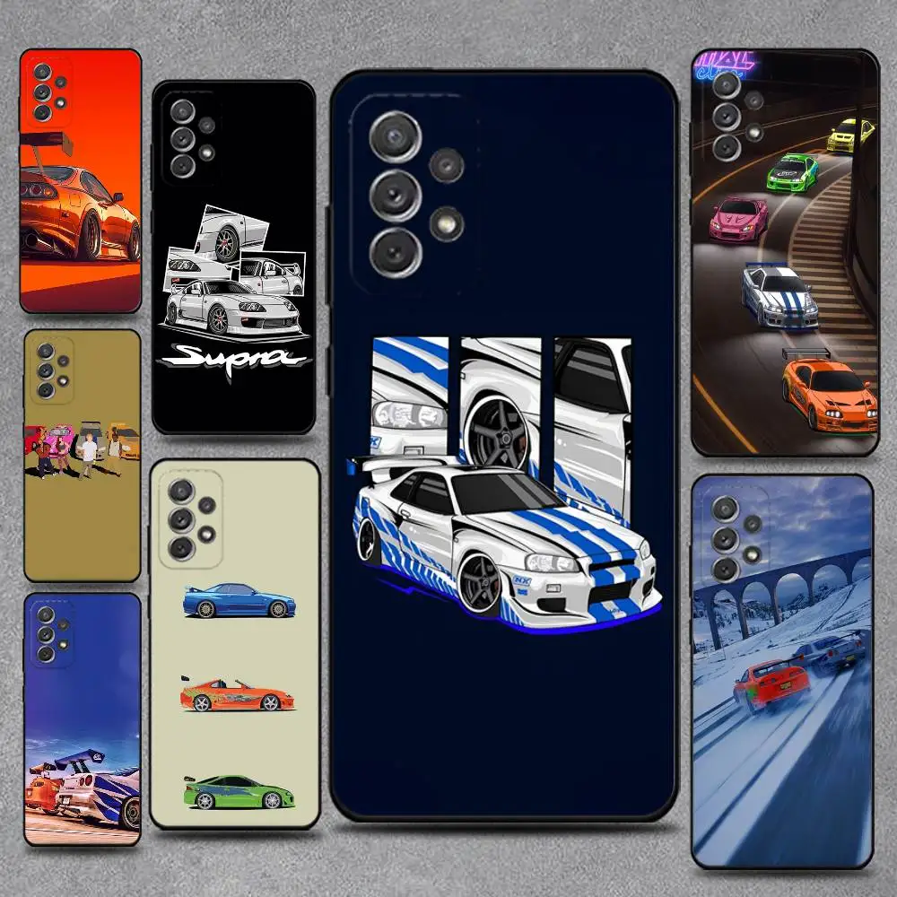 

Cars of F-Fast and F-Furious Phone Case For Samsung S25,S24,S21,S22,S23,S30,Ultra,S20,Plus,Fe,Lite,Note,10,9,5G Black Cover