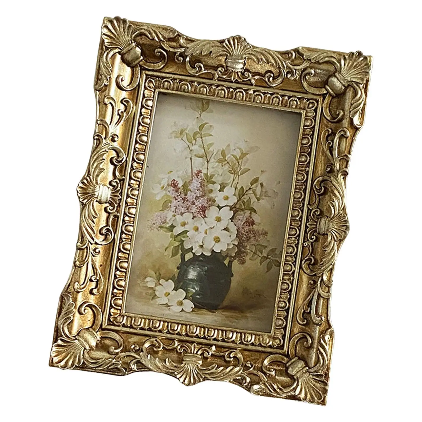 Vintage-Stil Foto rahmen Bild halter geprägt Rahmen Tischplatte hängen verziert für Wohnzimmer Schlafzimmer Dekoration Weihnachts geschenk
