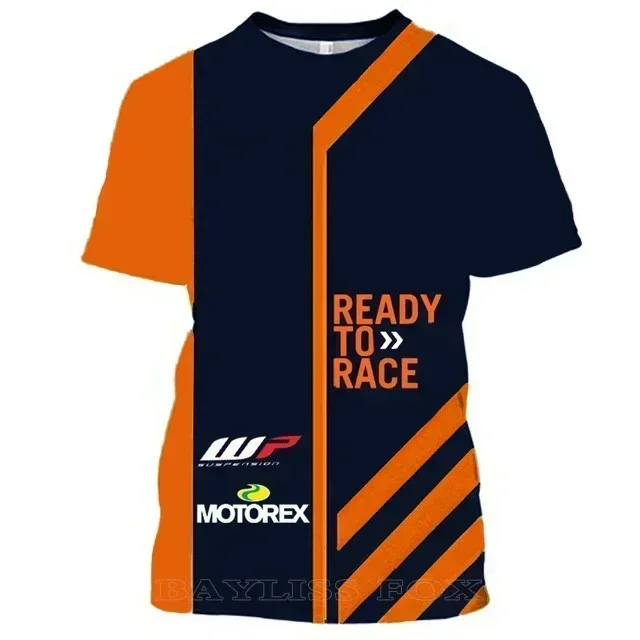 Camiseta de Verano para Motocicleta KTM Bull Factory Racing, Motocross, Ciclismo, Off-road, Camisetas de Equipo de Manga Corta