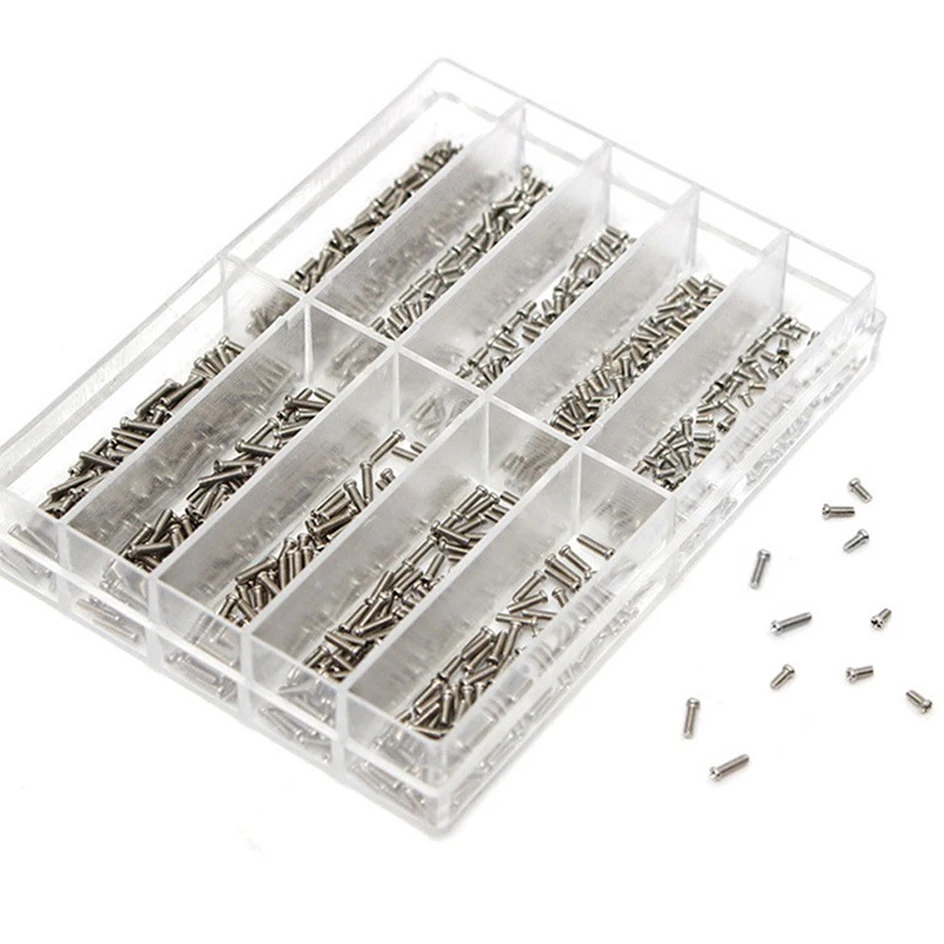 1.2mm Watch Back Cover Screws Small Phillips Miniature Screw Set Watchmaker Tools Sunglasses Accessories For NH35 NH36 VK63