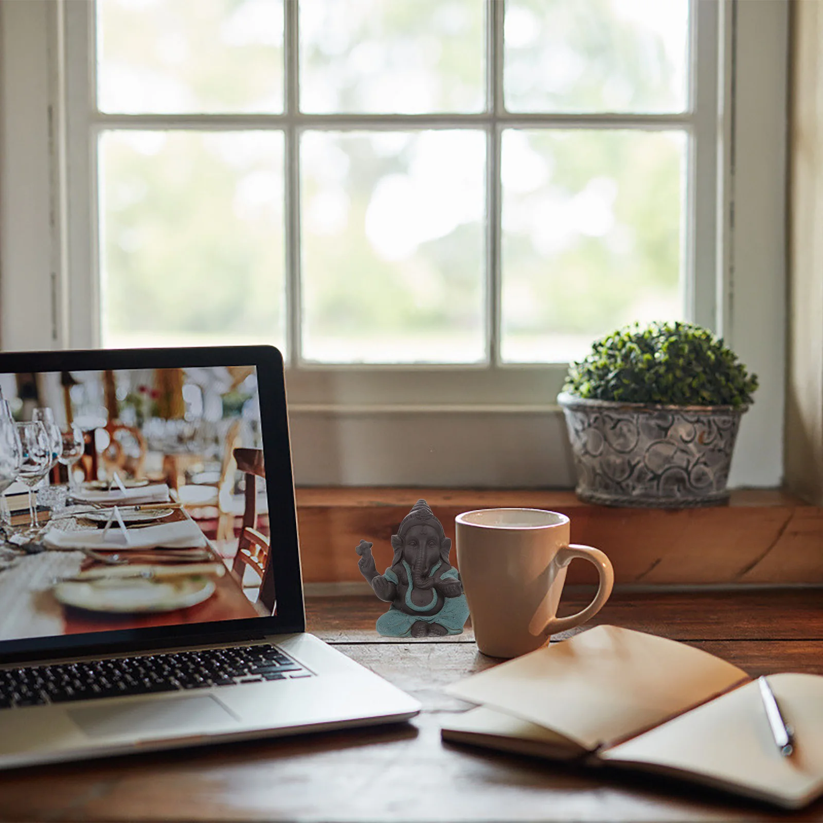 

Purple Clay Buddha Statue Elegant Artistic Buddha Ornament Desktop Decor Relaxation Gift Office Desktop Decor Office Adorn