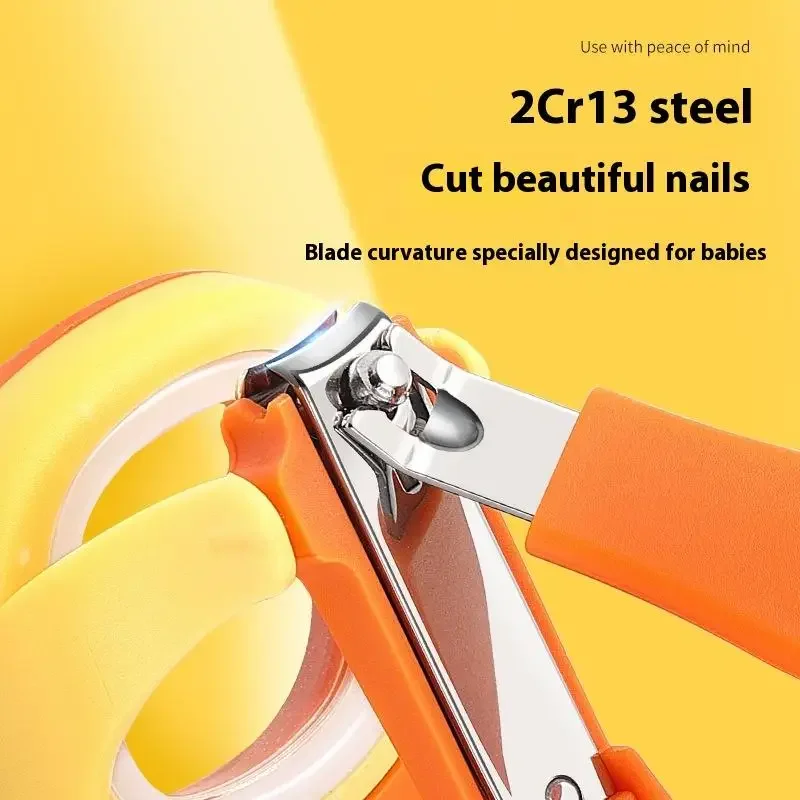 Cortauñas para bebés y ancianos con luz LED/lupa, cortauñas a prueba de salpicaduras, tijeras para el cuidado de las uñas de los pies