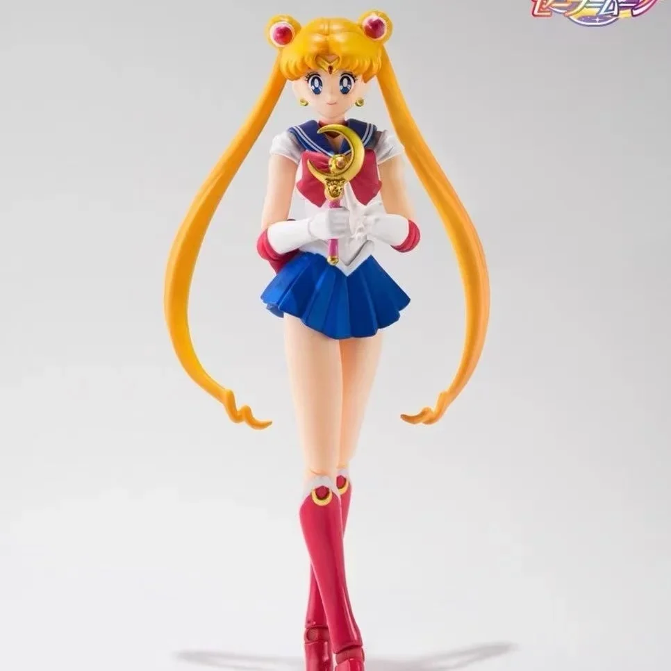 In Stock Bandai SHF Sailor Moon Water Ice Moon Hare Sailor Moon Can Do It Anime Figure Model Collection Toy Gift