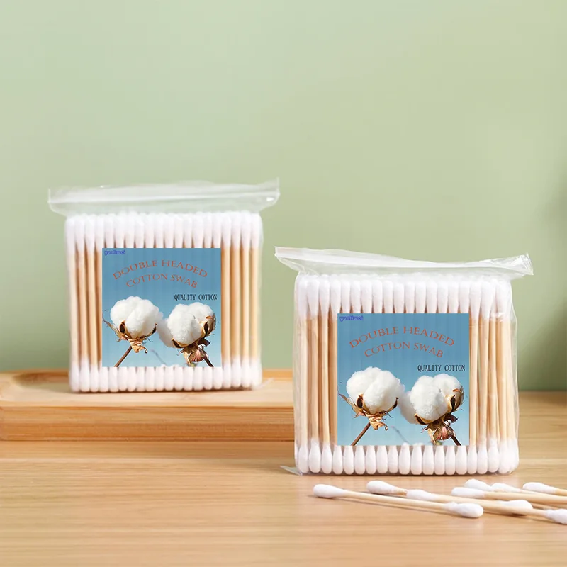 

100 шт. ватные тампоны с круглой головкой, ватные тампоны с двойной круглой головкой, бамбуковые палочки, прецизионные остроконечные косметические инструменты для ногтей