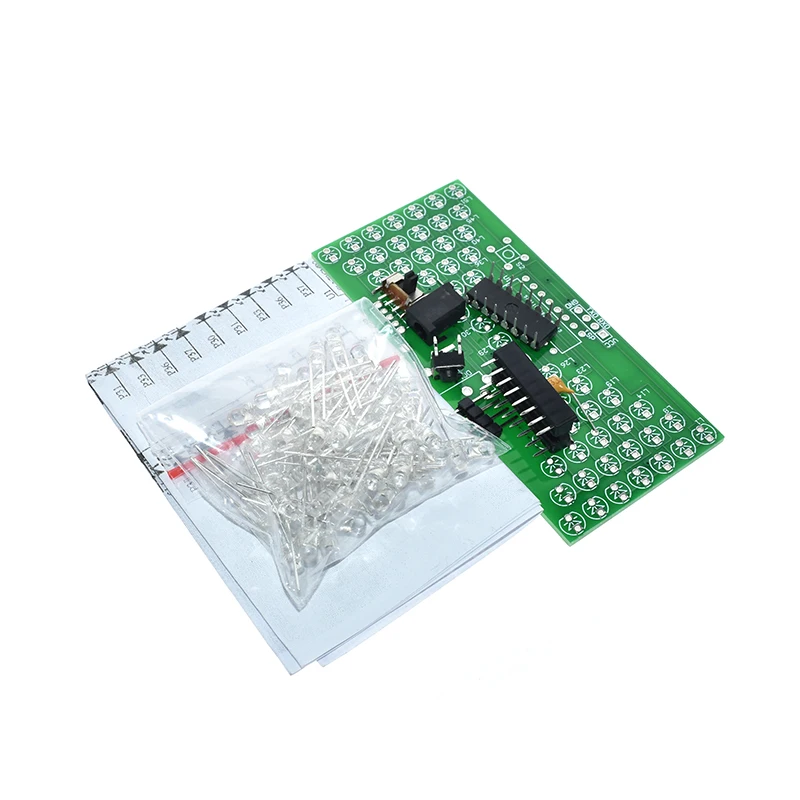 Kit Funny Electric Production Kits Precise With LED Lamps Double Layer PCB Board 84*40mm 5V Electronic Hourglass DIY