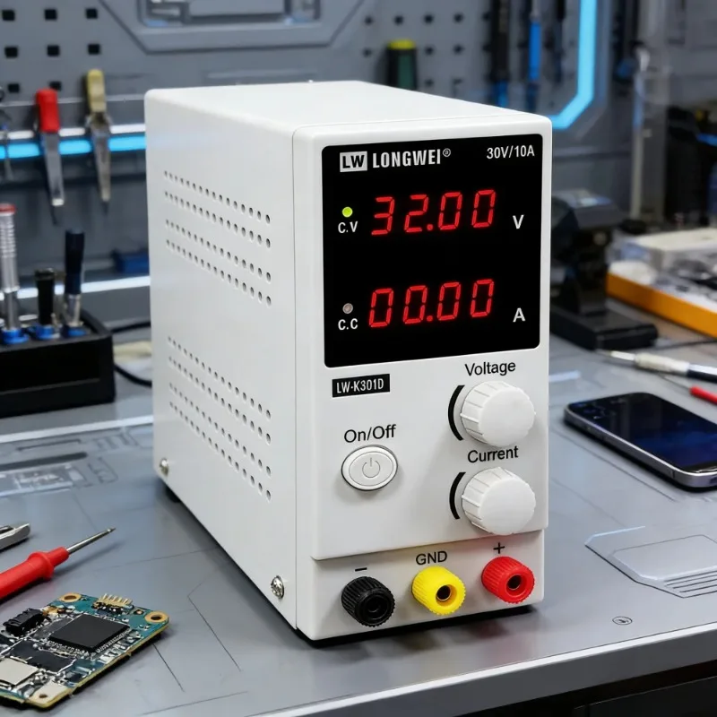 AC110-220V Input Adjustable DC Regulated Power Supply Output Voltage 15V/32V/60V100V for Mobile Phone/Laptop/Computer Repair Lab