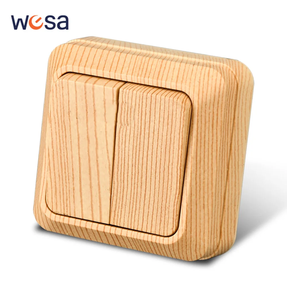 Wood Wall Surface Socket for Outdoor Use
