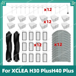 Per XCLEA H30 Plus/H40 Plus Robot aspirapolvere spazzola laterale principale filtro Hepa Mop panni sacchetti per la polvere accessori parti di ricambio