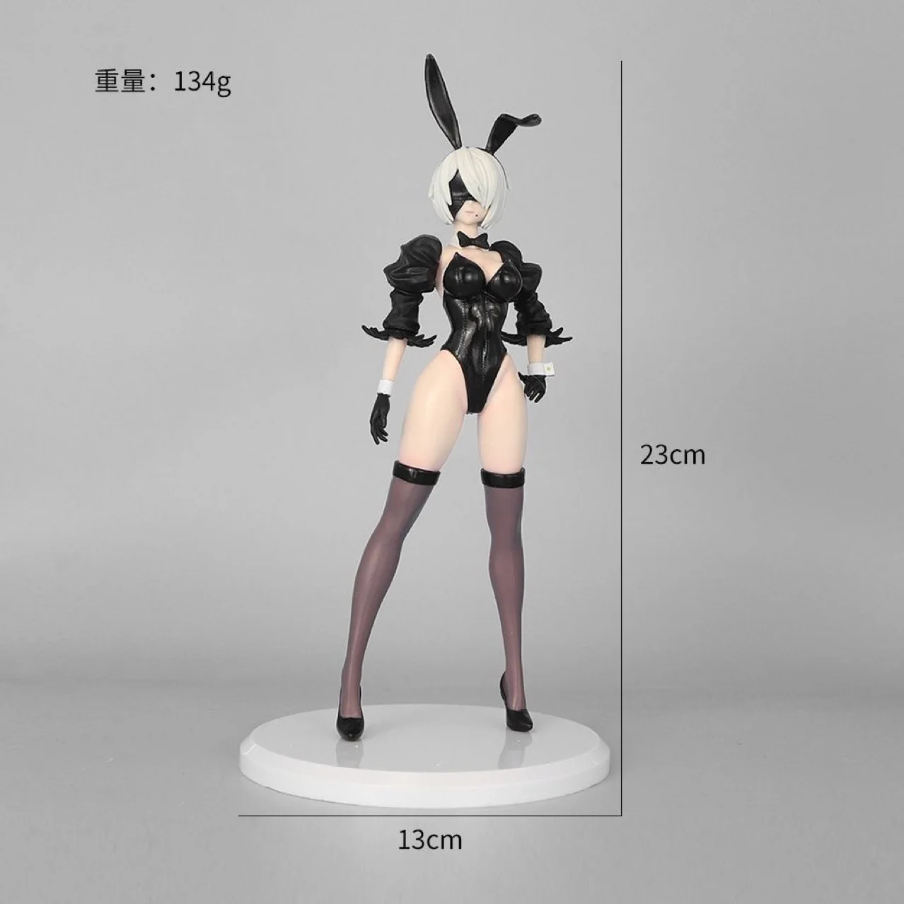 27CM Gioco Anime NieR:Automata Ver1.1a YoRHa Tipo B No.2 2B B-style 1/4 Bunny Ver In Piedi PVC Figura Regalo di Natale Giocattolo bambola