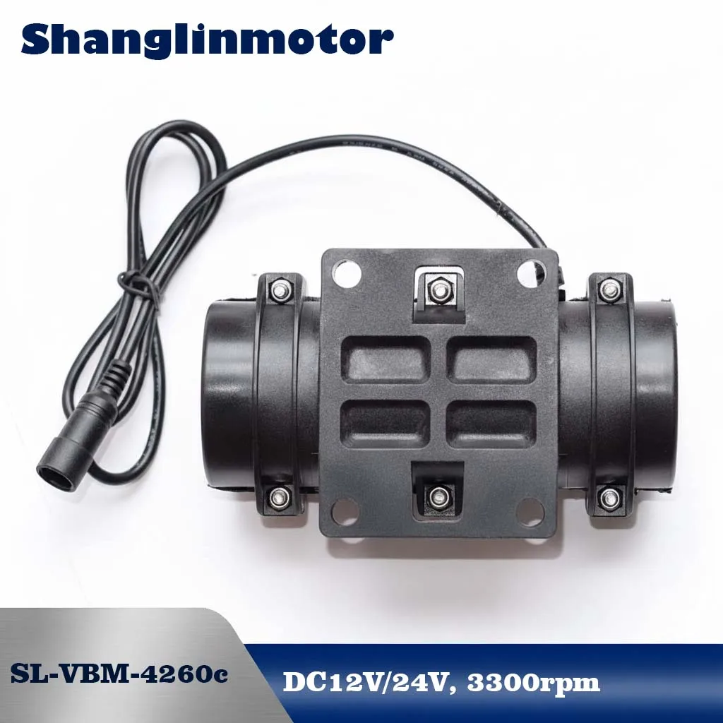SL-VBM-4260c DC 12V 24V Double Eccentric Vibration Motor with Nylon Housing for Fatigue Driving Warning & Industry Shaker Screen