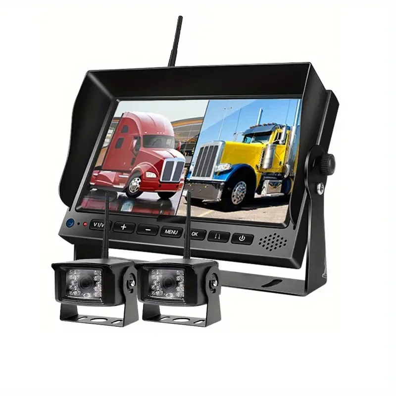 

Recording Function Wireless Front/Side/Rear Back Up Truck Car Reverse Camera with Monitor