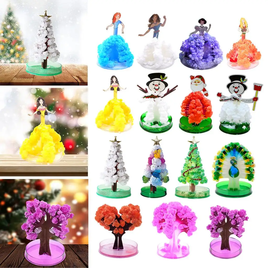 

Glowing Crystal Tree Artificial Flower Bonsai Tree Table Tree Unique Gifts for Girlfriend Halloween Christmas