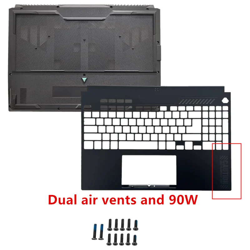 A+ New For ASUS TUF Gaming A15 F15 FX507 FA507 Palmrest Cover/Bottom Case/Screw 90W image 3