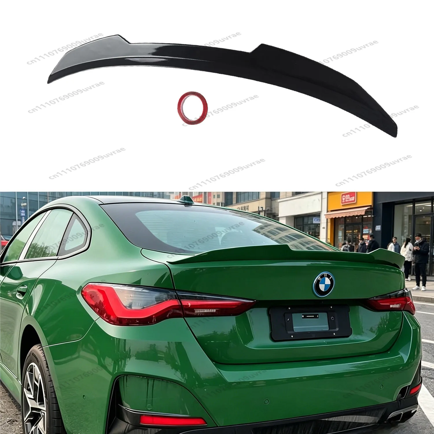 

For BMW G22 G82 G26 i4 Gloss Black ABS Rear Spoiler 4 Series 420i 430i 420d 430d i4 Coupe/Gran Coupe 2020-2026 Rear Trunk Wing