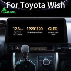 1920*720 QLED Android 13 Screen Multimedia Video Player For Toyota Wish 2010-2018 CarPlay Car Radio Autoradio 128GB