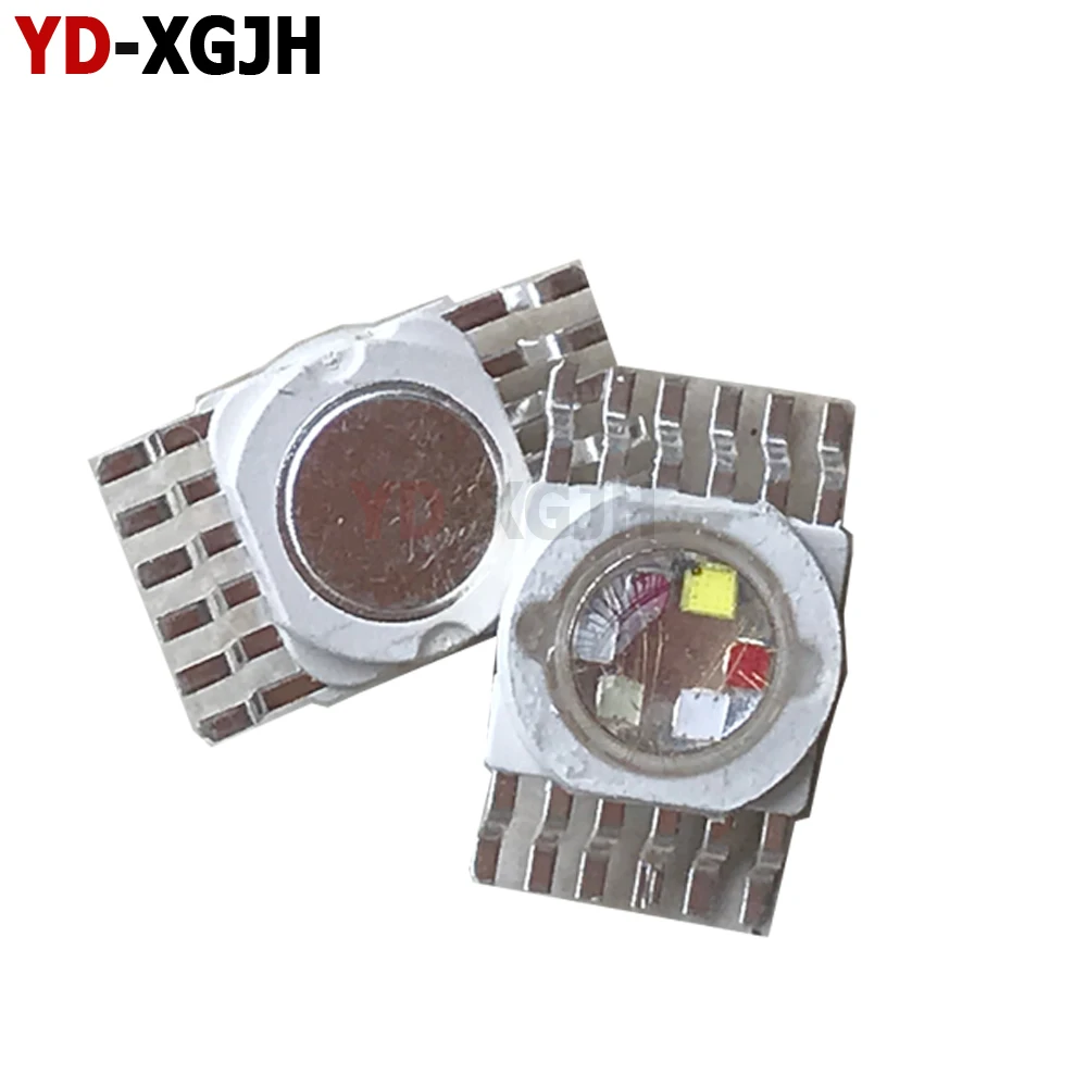 Chip LED de Alta Potencia de 12W, RGBWYV a Todo Color, Lámpara de Escenario, Perlas de Luz - Rojo, Verde, Azul, Blanco, Amarillo, Morado, Iluminación Seis en Uno