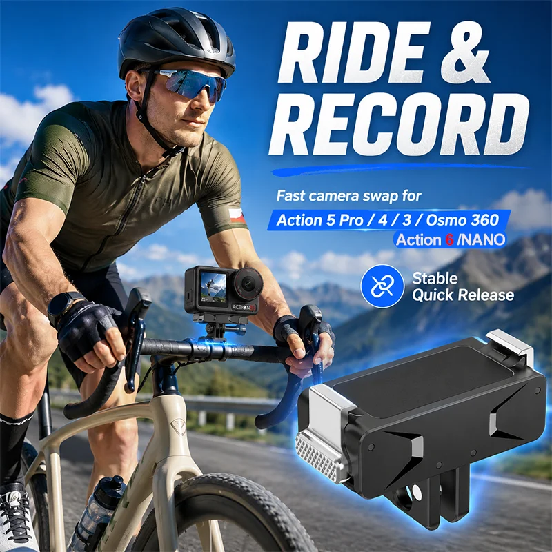 �y�Z�[�����zDJI Osmo Action 5 Pro OSMO 360 / NANO�p���C�A�_�v�^�[�ADJI Action 6 4 3�J�����p�N�C�b�N�����[�X�v���[�g�g���A�N�Z�T���[