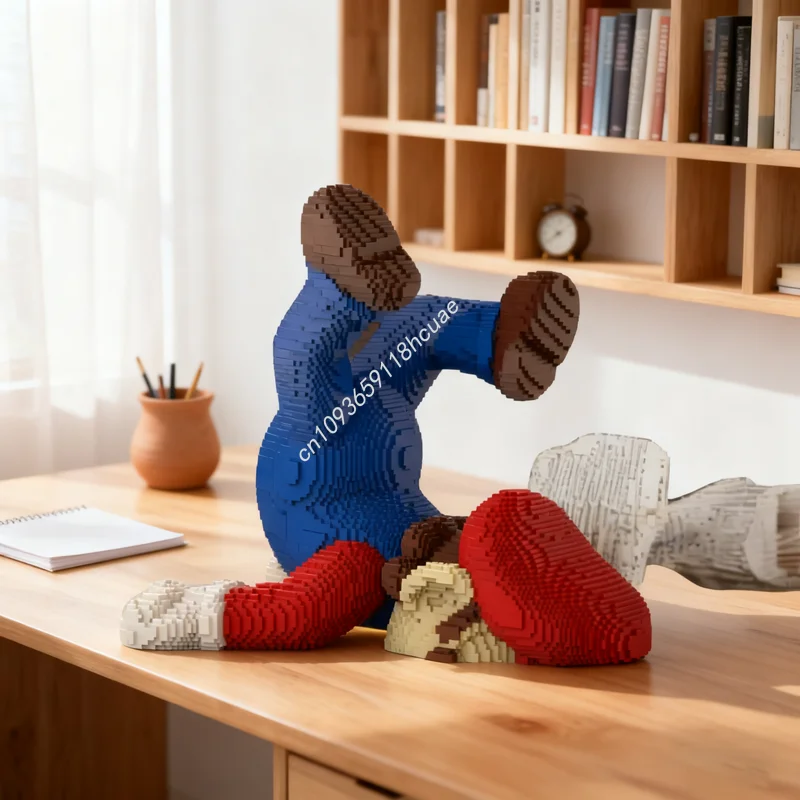 

23985pcs MOC Italian Plumber Face Plant Sculpturesed Model Building Blocks Christmas Gifts Assemble Toys DIY Creative Idea Brick