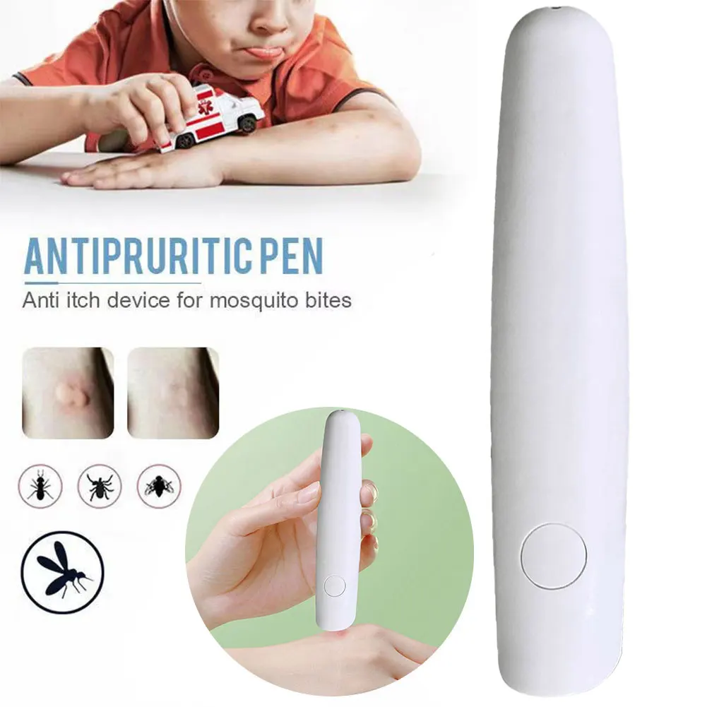 Electronic Mosquito Bite Pen Natural Electric Insect Bite Healer Anti-Itch Pen for Adult Children for Camping Travel Outdoor