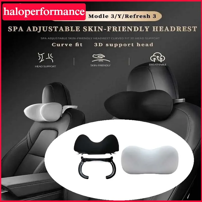 

For Tesla Model 3 Y 2024 Neck Pillow Headrest Pillow Seat Auto Seat Head Support Pillow Model Y Accessories