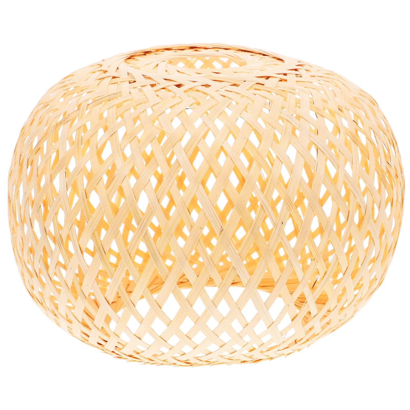 1 قطعة عاكس الضوء الحرفية الخيزران أسلوب بسيط غطاء مصباح ملحق النمط الصيني غطاء منسوج ديكور المزاج الدافئ الإضاءة