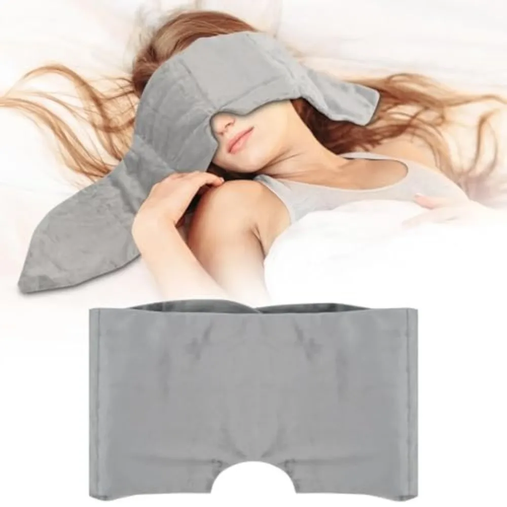Gift Gentle Pressure Weighted Eye Mask Sleep Aid Soft Blackout Eye Mask Washable Light Blocking Sleeping Mask Travel
