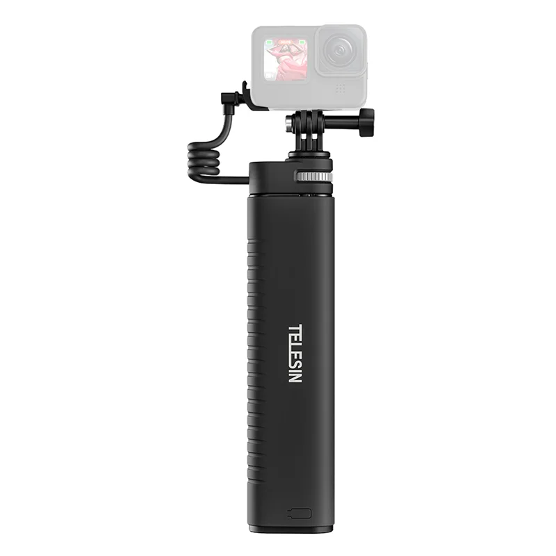 جديد TELESIN شحن Selfie Stick 10000Mah قوة البنك العالمي ل Gopro Insta360 أكشن كاميرا رياضية للهواتف الذكية