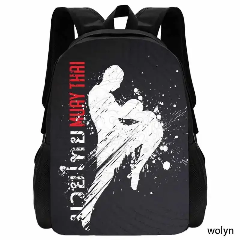 Taekwondo Print  School Bags for Boy Girls Karates Print Design Fashion Child Backpack