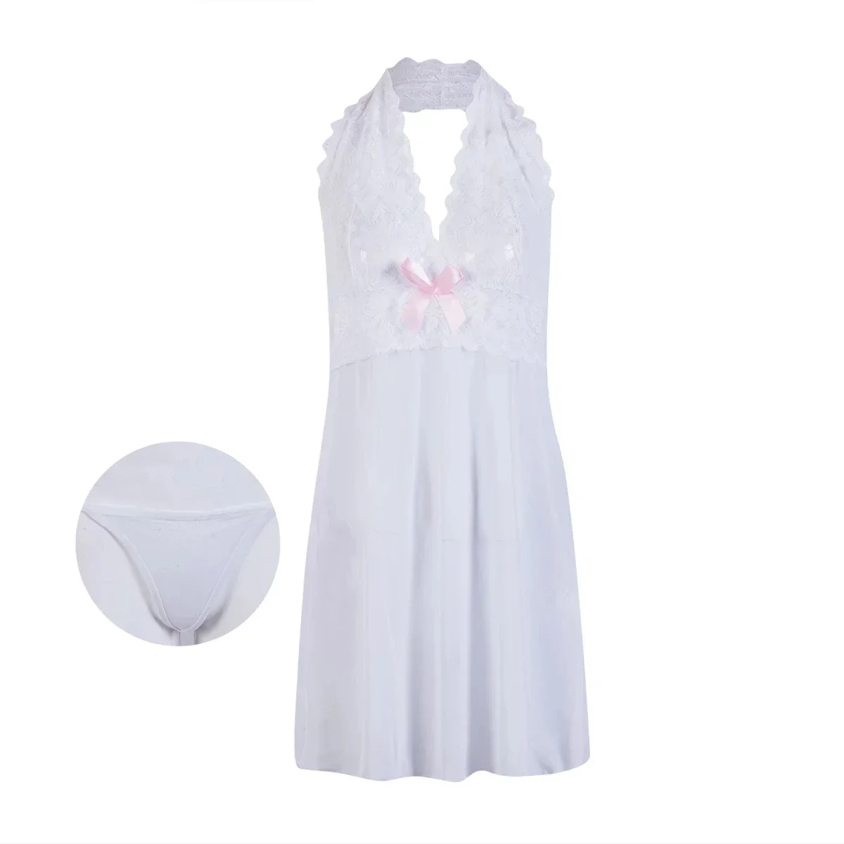 Plus Size Sexy Lingerie Woman Erotic Pajamas Lace Underwear Sex Clothes Babydoll Erotic Dress See Through Sexy Costumes