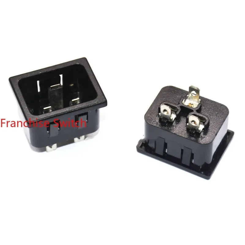 

10PCS SS-3B-1.5-4 Original AC socket UL certified 16AIEC male seat