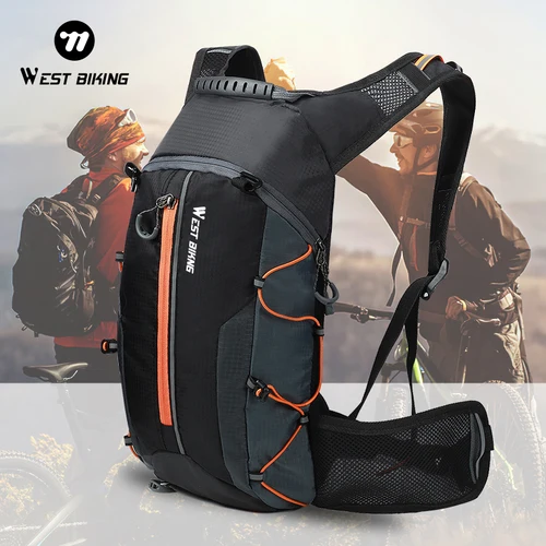 WEST BIKING-Bolsa deportiva repelente al agua para exteriores, mochila de hidratación para ciclismo, viaje, senderismo, escalada, MTB, bicicleta de carretera