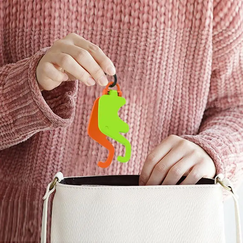 Cute Cartoon Phone Holder Elephant Shape Mobile Phone Stand With Keychain Portable Mini Mobile Phone Tablet Stand Mount