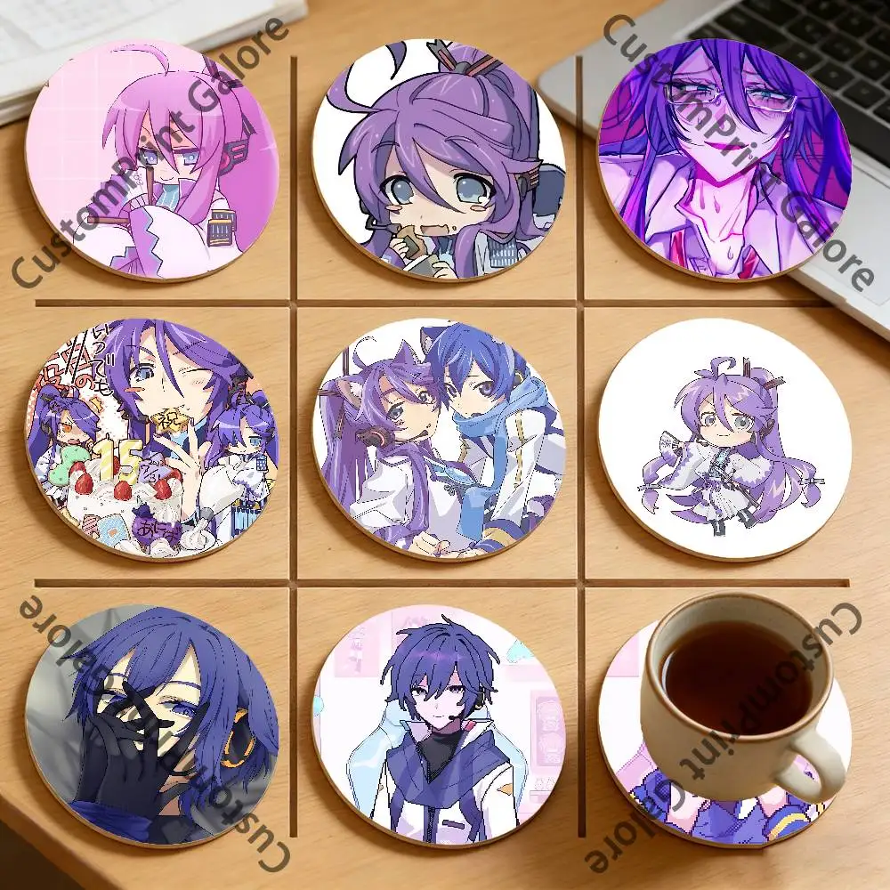 

K-Kamui G-Gakupo Eco-Friendly Pine Coasters HD Print Design Non-Slip, Heat-Resistant Table Protection