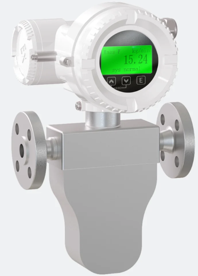 Digital Coriolis Mass Flow Meter Stainless Steel   for Air Water Gas Support Custom