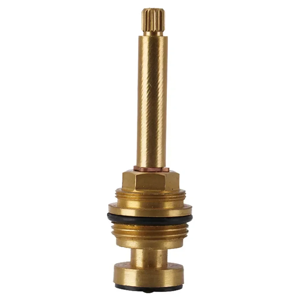 Brass Slow Opening Spool Faucet Hot Cold Water Spool G3/4 20 Tooth Faucet Valve Core Bathroom Accessories Home Improvement