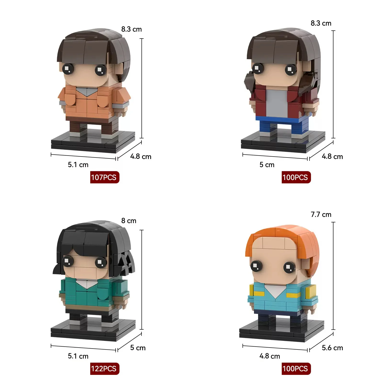 

Character model ornaments, desktop decorations, DIY small particle building toys, children's building blocks, birthday gifts