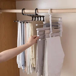 Multi-functional clothes hanger folding pants storage rack clothes organizer closet space saving closet bedroom closet organizer