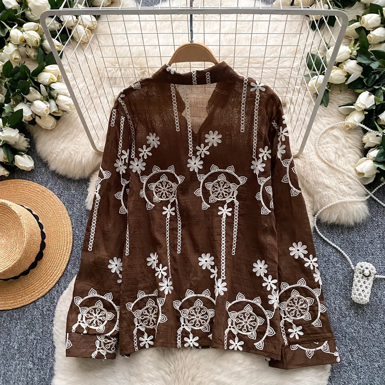 Camicia Primaverile da Donna c - Embroidery Cardigan recensione e prezzo